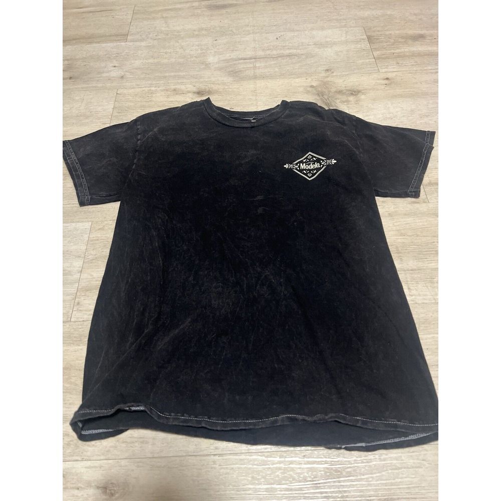 Modelo It Matters What You're‎ Made Of Black Distressed Shirt Sz M Beer Cerveza